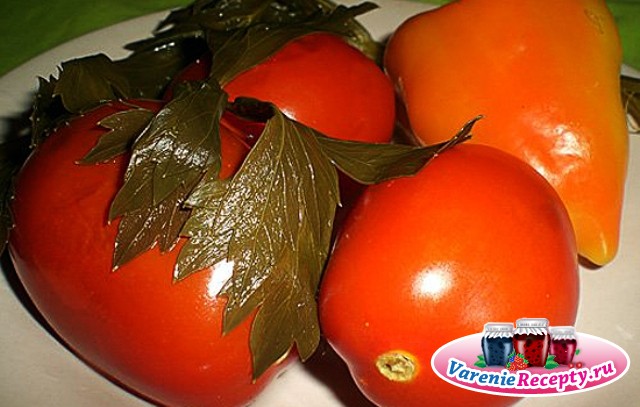 маринованные красивые помидоры